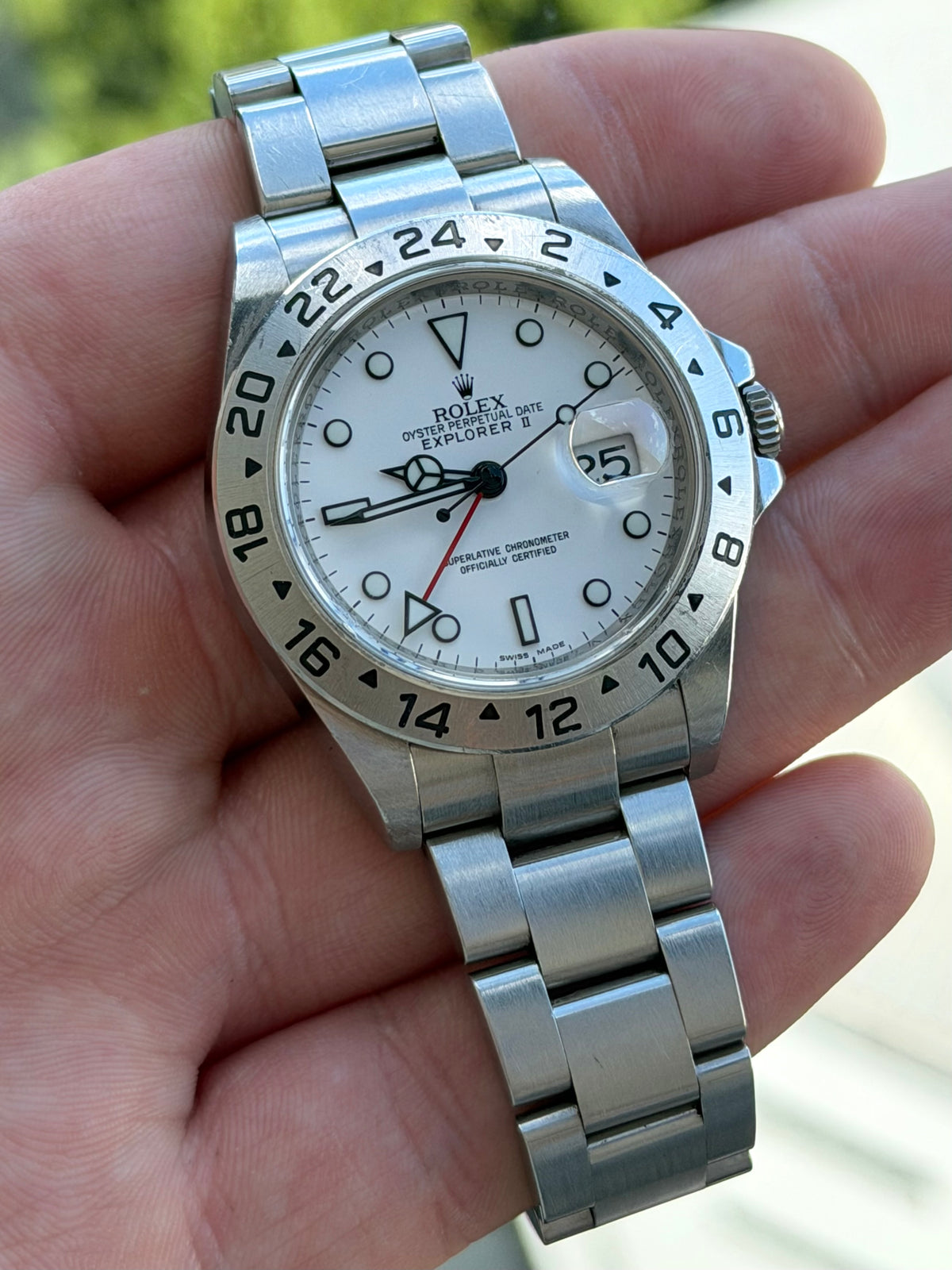 Rolex Explorer II 16570 Engraved Rehaut 3186 Cal 2011 Full Collectors Set