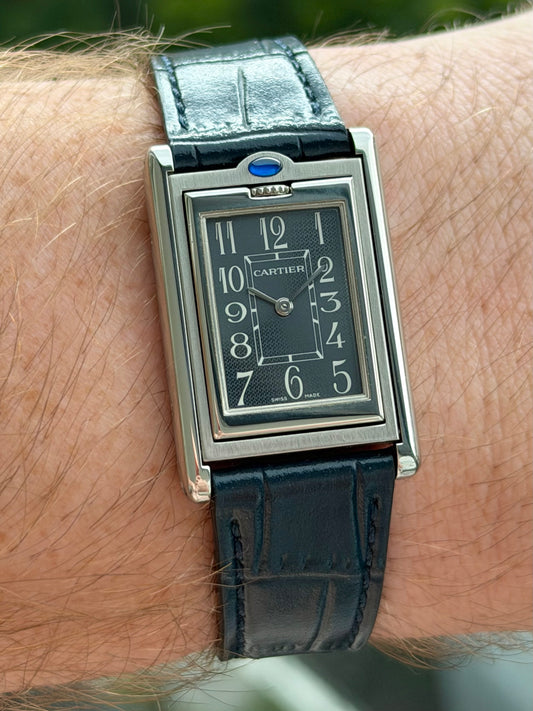 Cartier Basculante Tank Grey Dial 2405