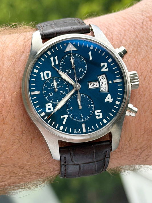 IWC Blue Dial Chrono Full Set 2014 IW377706