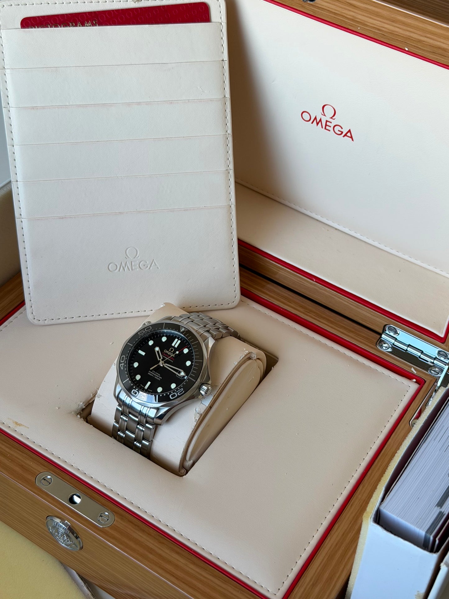 Omega Seamaster 300 41mm Ceramic Black Dial Co Axial Full Set