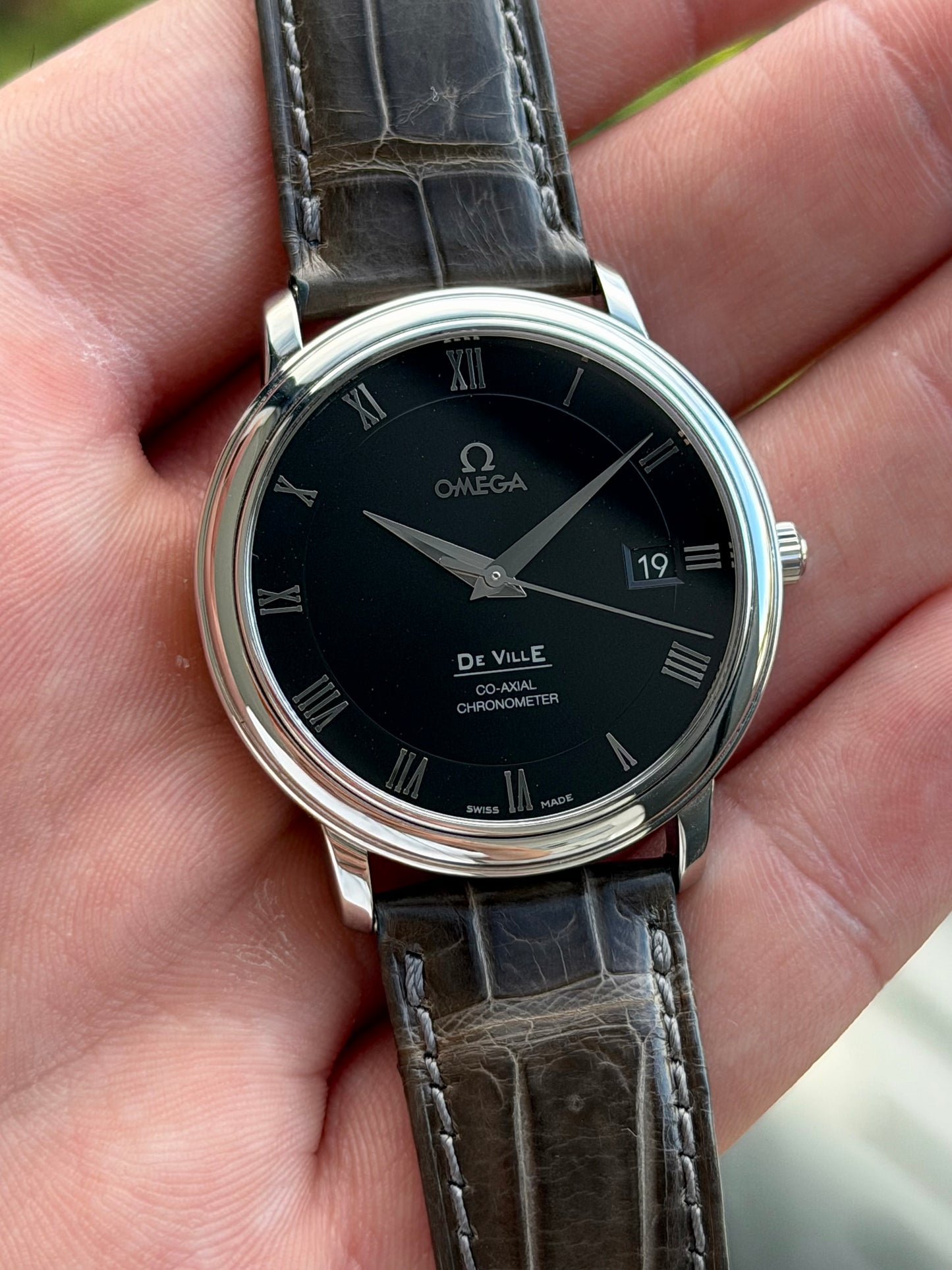 Omega De Ville Prestige Black Dial Full Set 2012