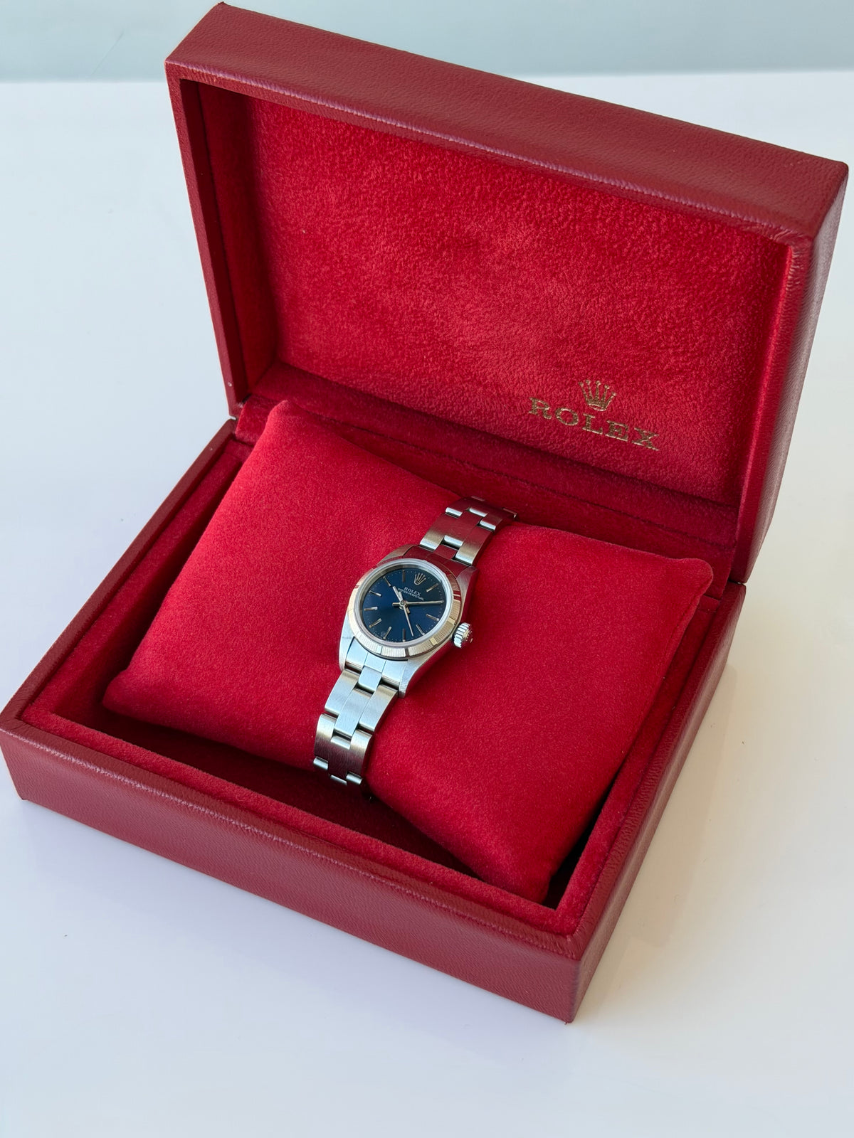 Rolex Oyster Perpetual Ladies Blue Dial 1997