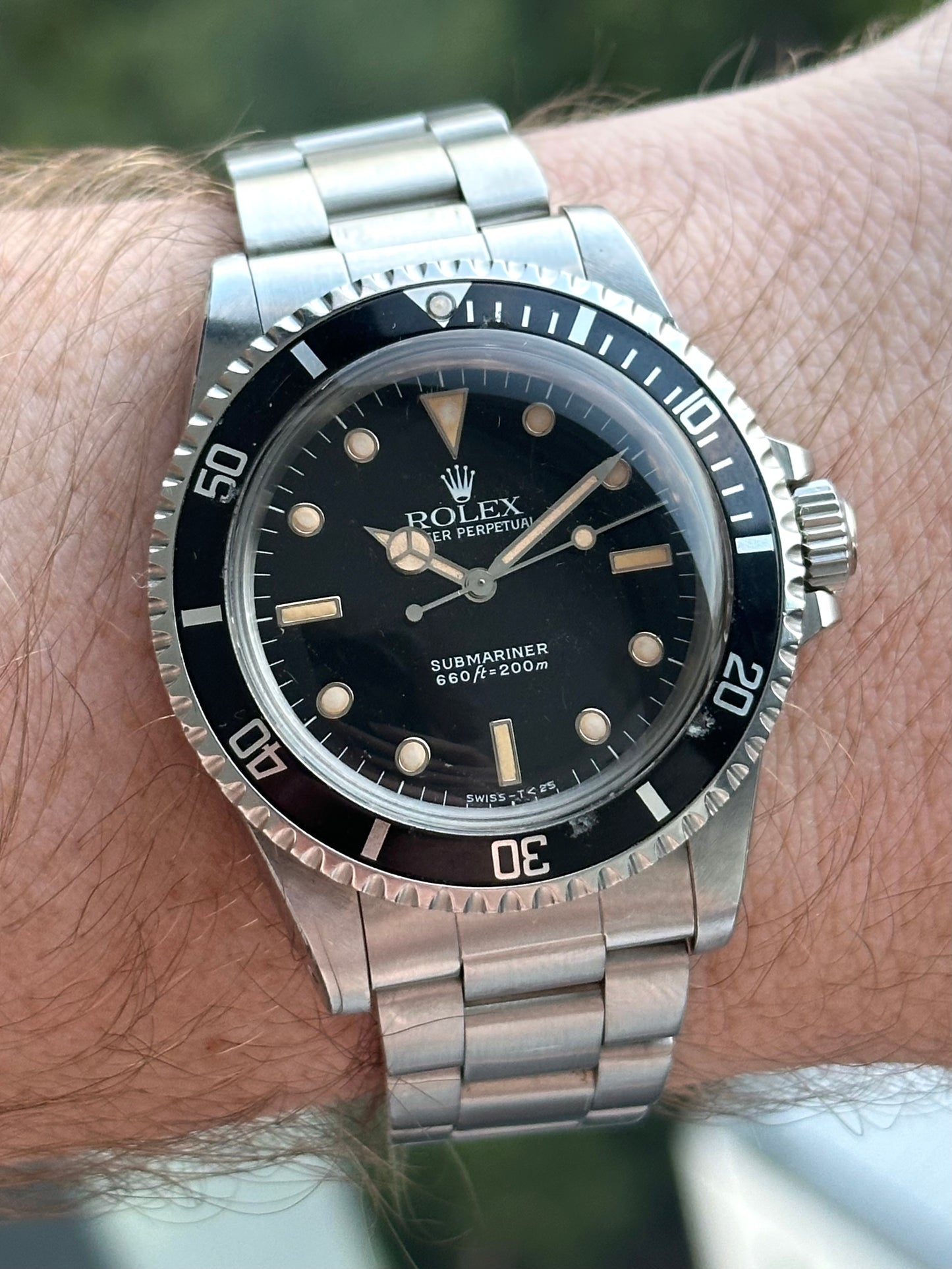 Rolex Submariner 5513 Raised Tritium Dial 1966