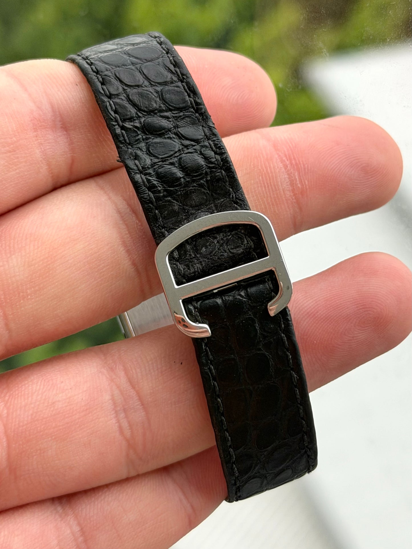 Cartier Tank Solo Mid Size on Leather