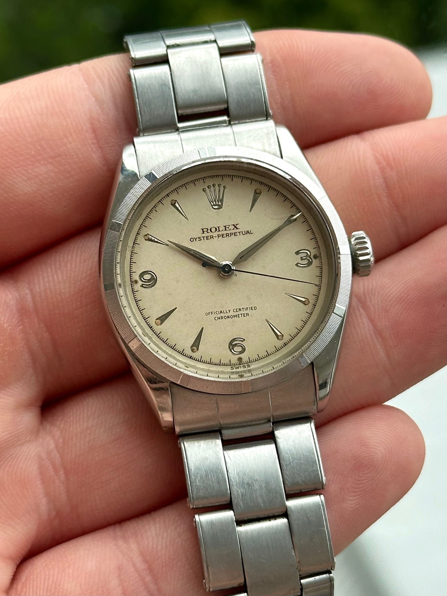 Rolex Explorer 369 Style Dial BubbleBack 1952 Oyster Perpetual