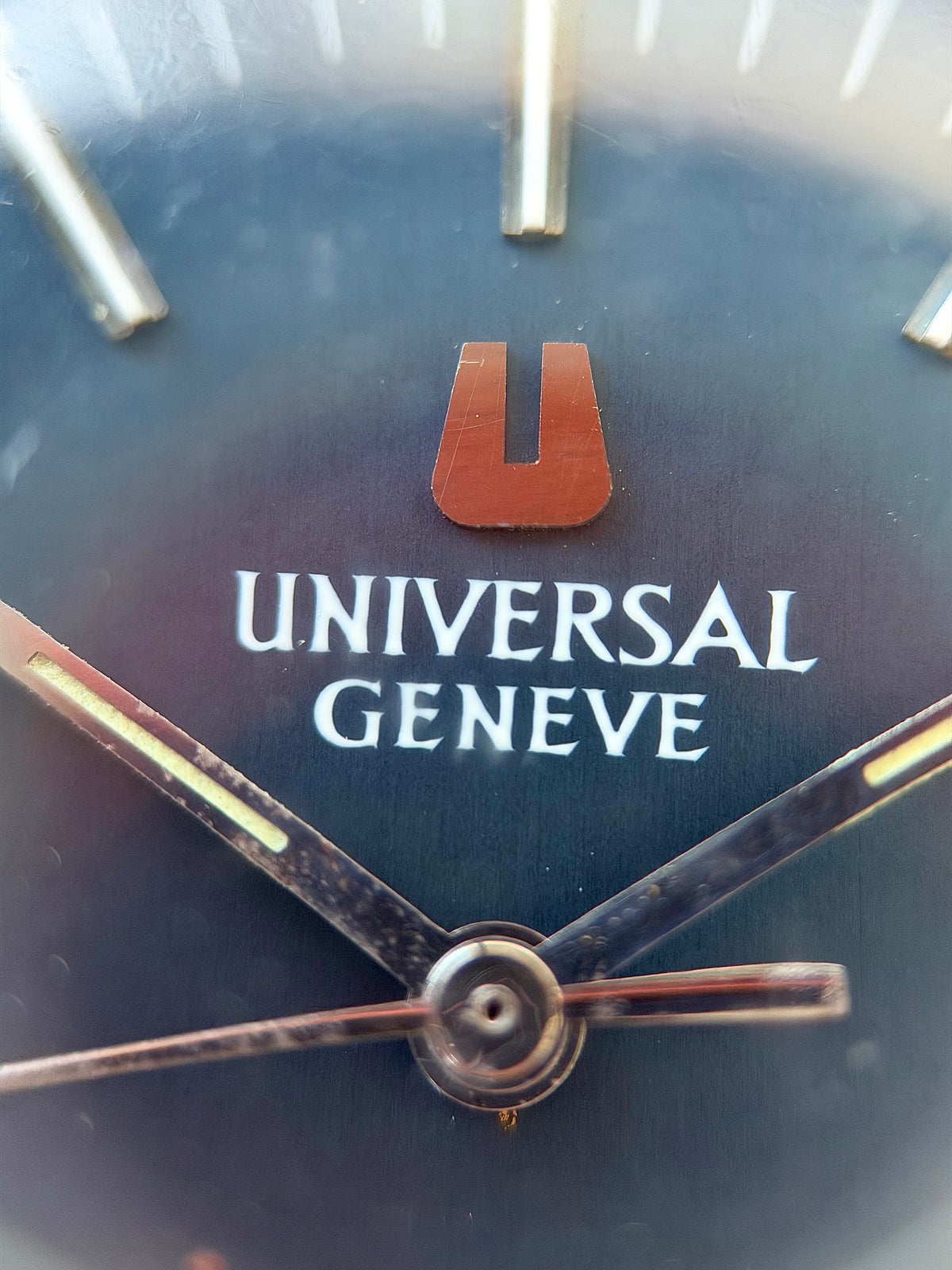 Universal Geneve Polerouter III Blue Dial Micro Rotor