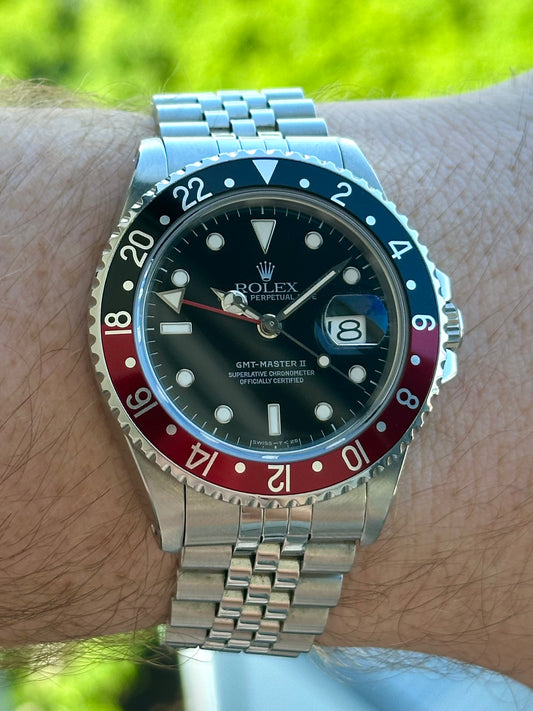 Rolex GMT-Master II Fat Lady Coke 16760 1986