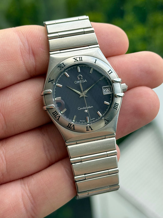 Omega Constellation Blue Dial with Papers