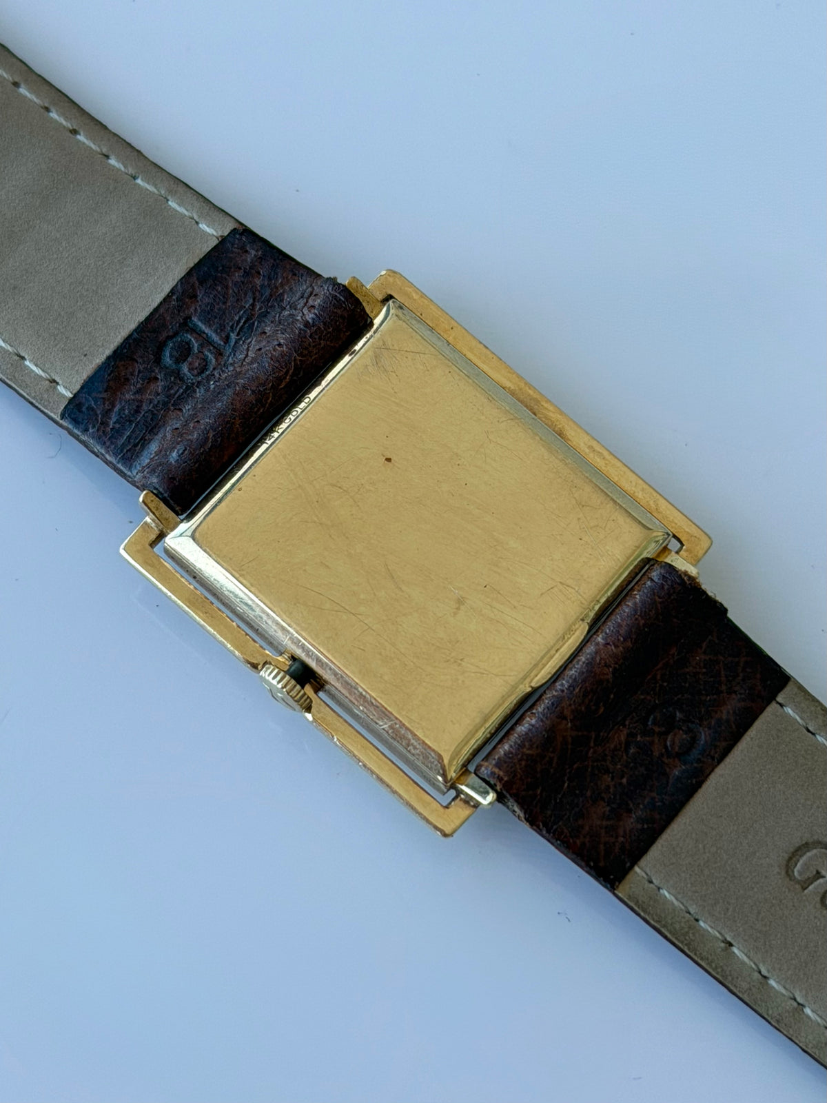 Omega Skeleton Case Solid 14k Gold 1964