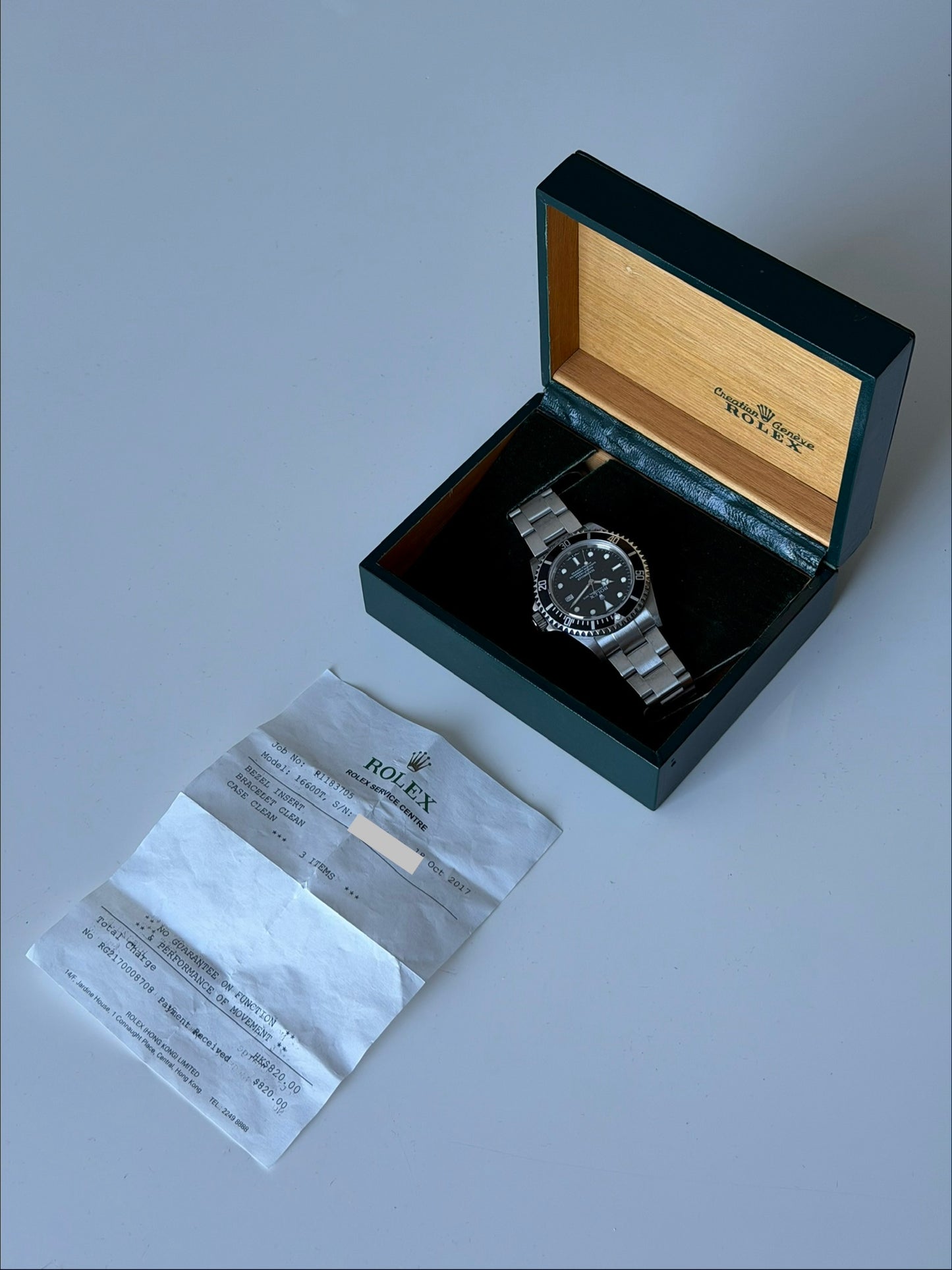 Rolex Sea-Dweller 16600 2005 with RSC + Box