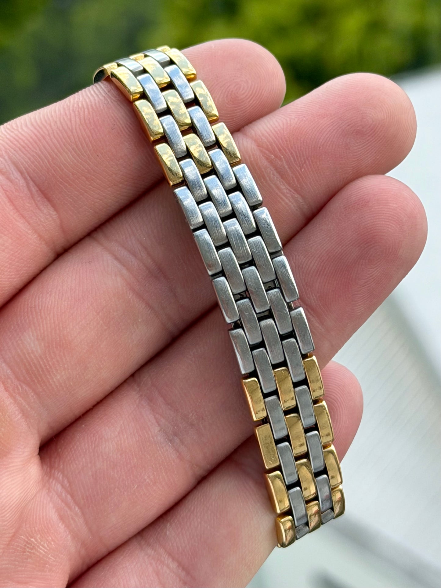 Cartier Panthere Ladies SM 3-Row Bracelet with Box