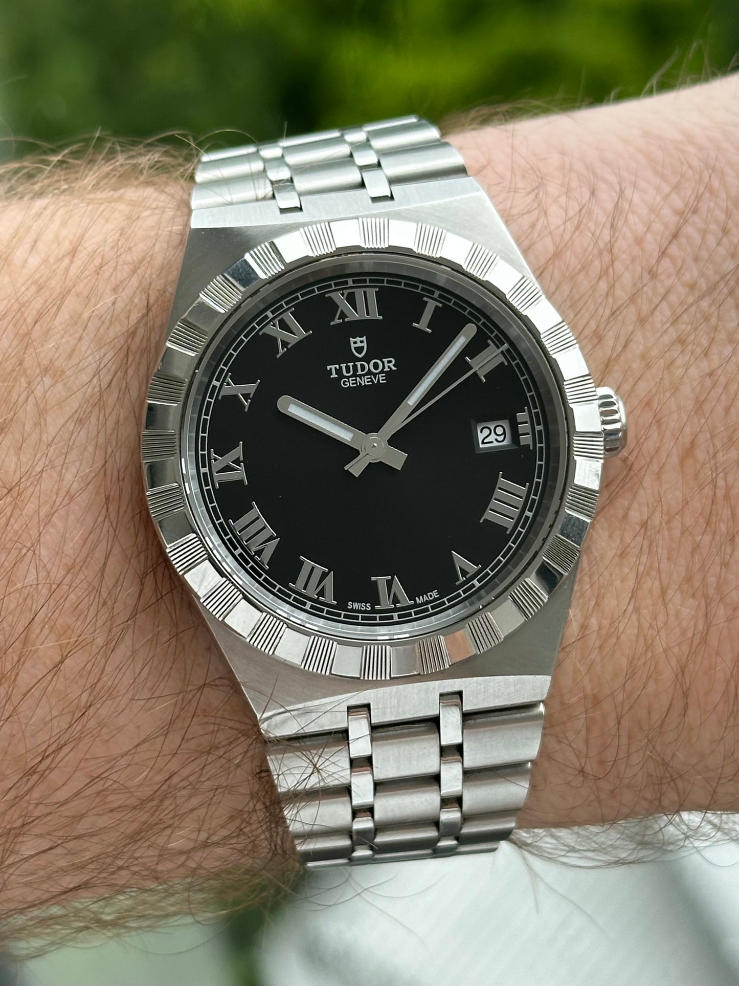 Tudor Royal Black On Wrist Tudor Royal 38mm Black Dial 2022 Full