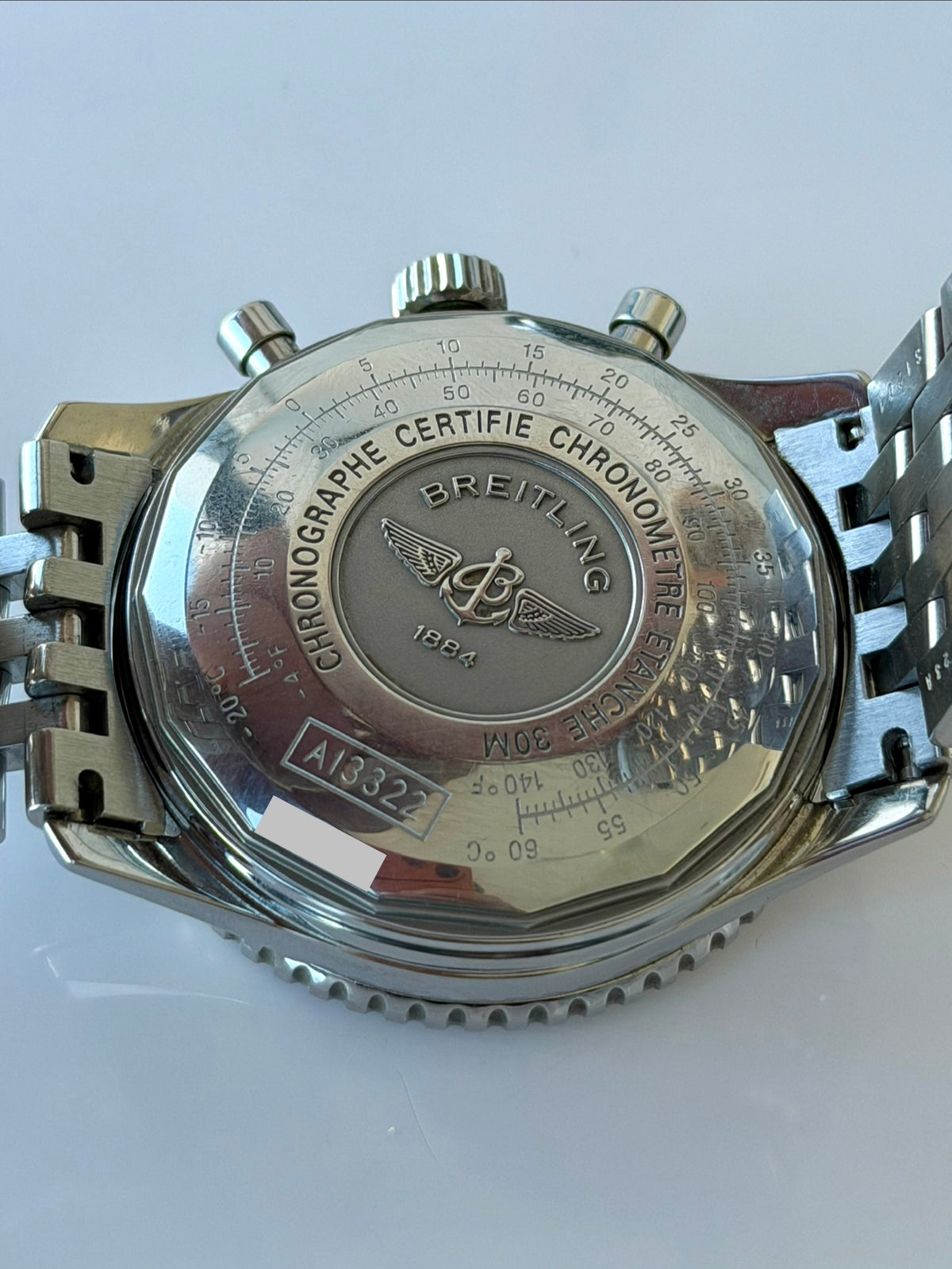 Breitling Navitimer Blue Dial 2001 Full Set + Blue Leather with Clasp