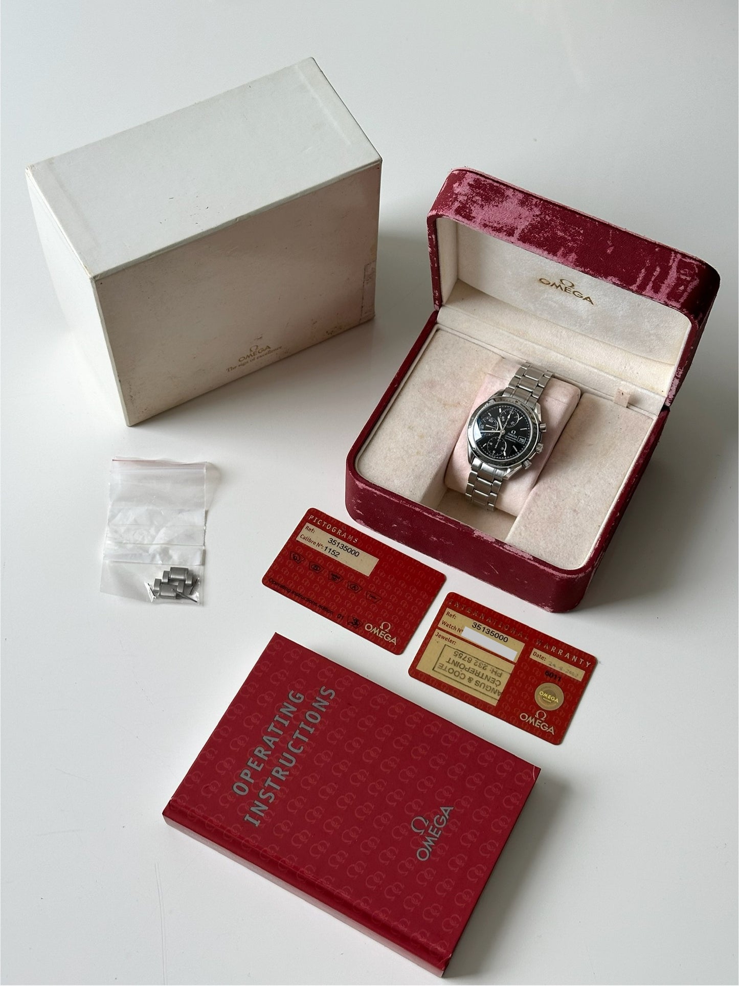 Omega Speedmaster Black Dial 3513.50 Full Set 2002