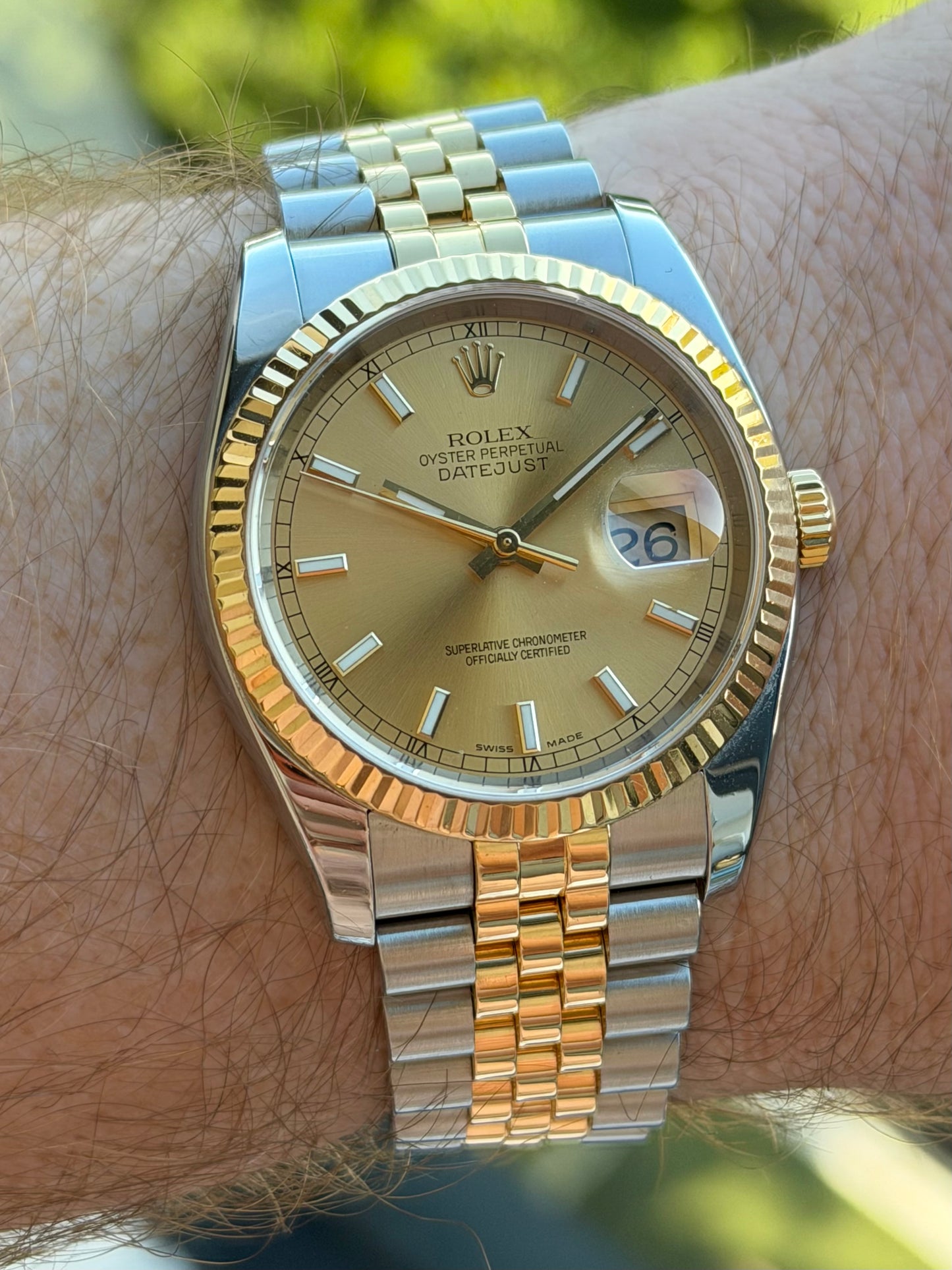 Rolex Datejust 36mm Hidden Clasp 116233