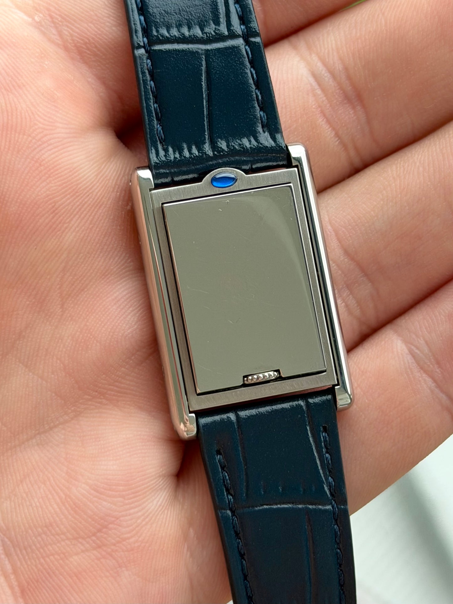 Cartier Basculante Tank Grey Dial 2405