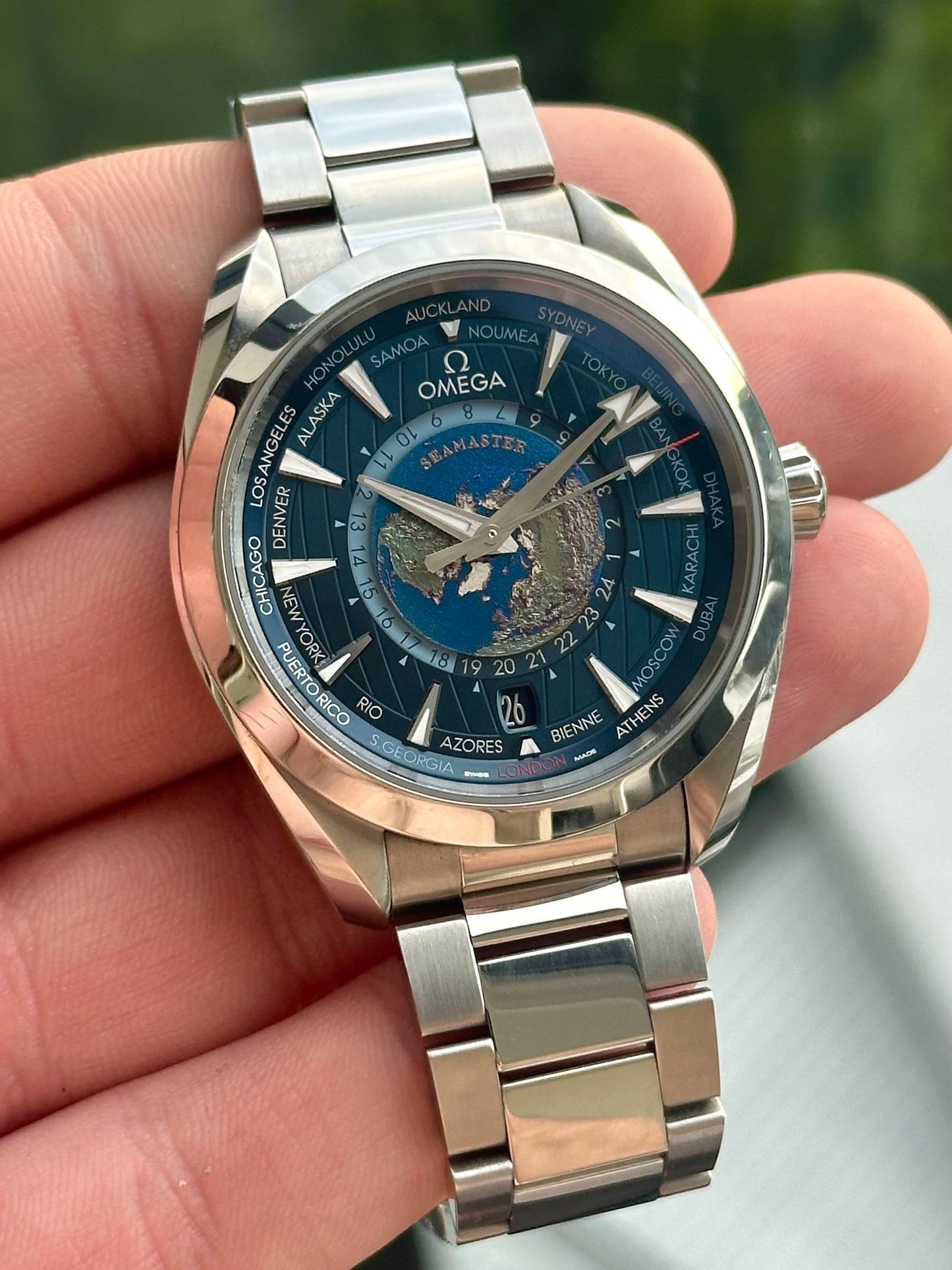 Omega Seamaster Aqua Terra GMT Worldtimer Full Set 2023