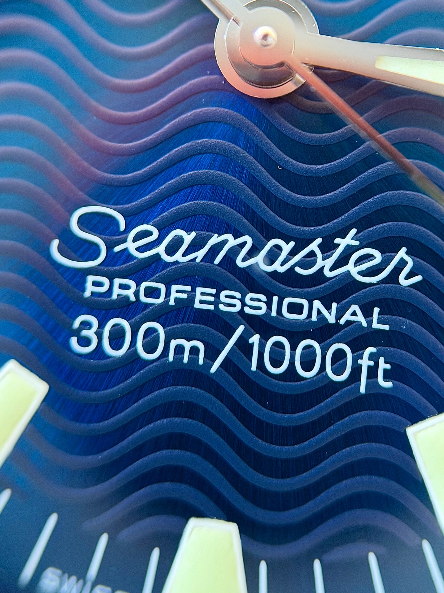 Omega Seamaster 300 Electric Blue 36mm 1998 Box + Booklets