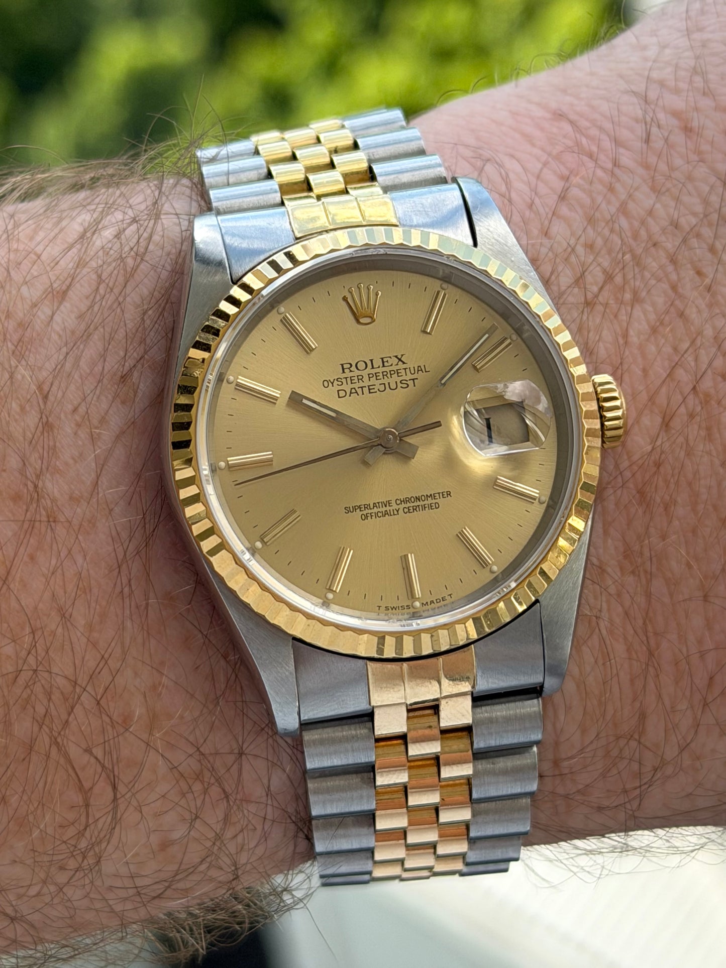Rolex Datejust 16233 Champagne Dial 1990