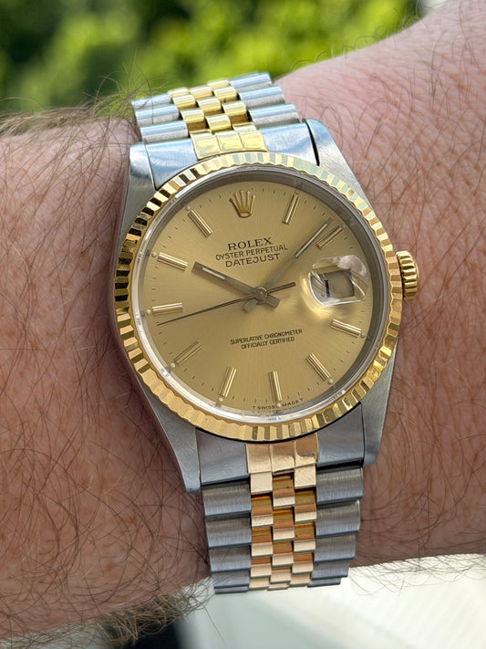 Rolex Datejust 16233 Champagne Dial 1990