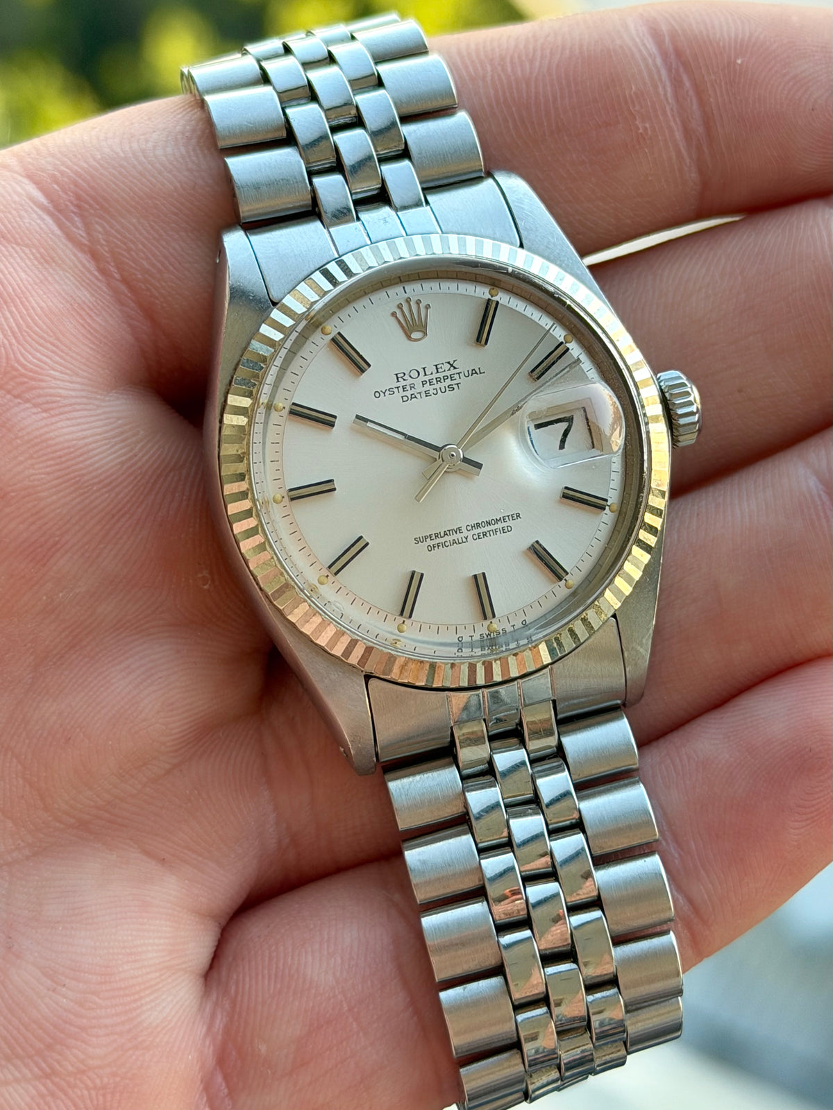 Rolex Datejust “Wide Boy” Dial 1601 1973