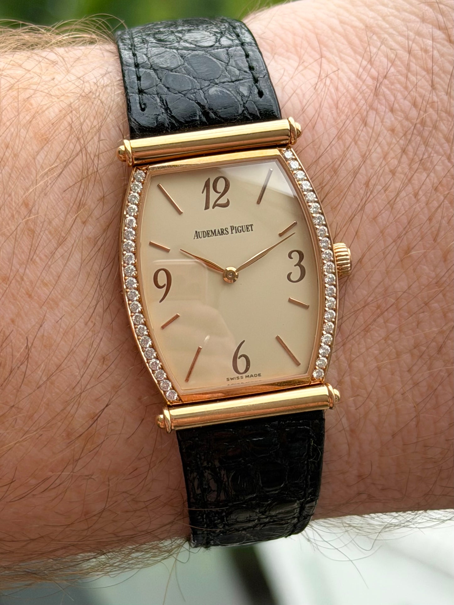 Audemars Piguet Carnegie Rose Gold Diamond Bezel with Buckle