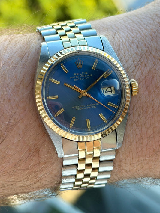 Rolex Datejust Blue Dial 1601 1973