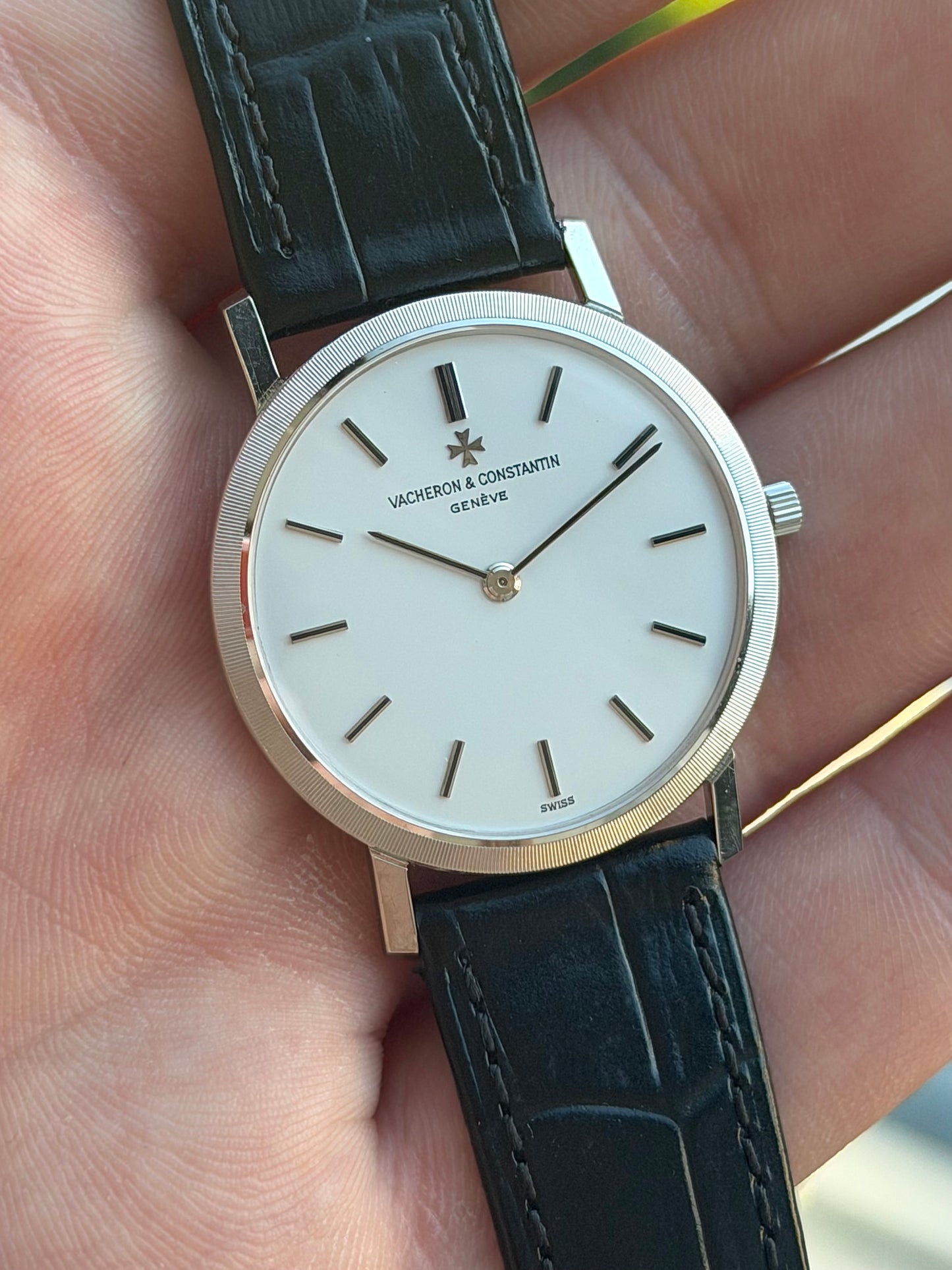 Vacheron Constantin White Dial Ultrathin 6351 White Gold