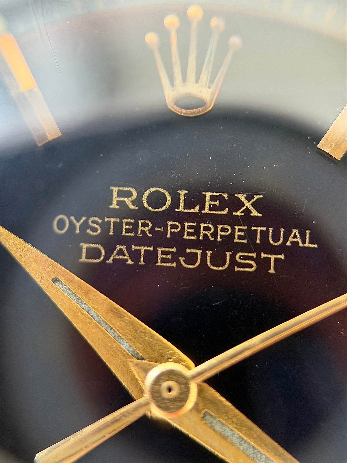 Rolex Datejust Rare Smooth Bezel Black Dial 1976