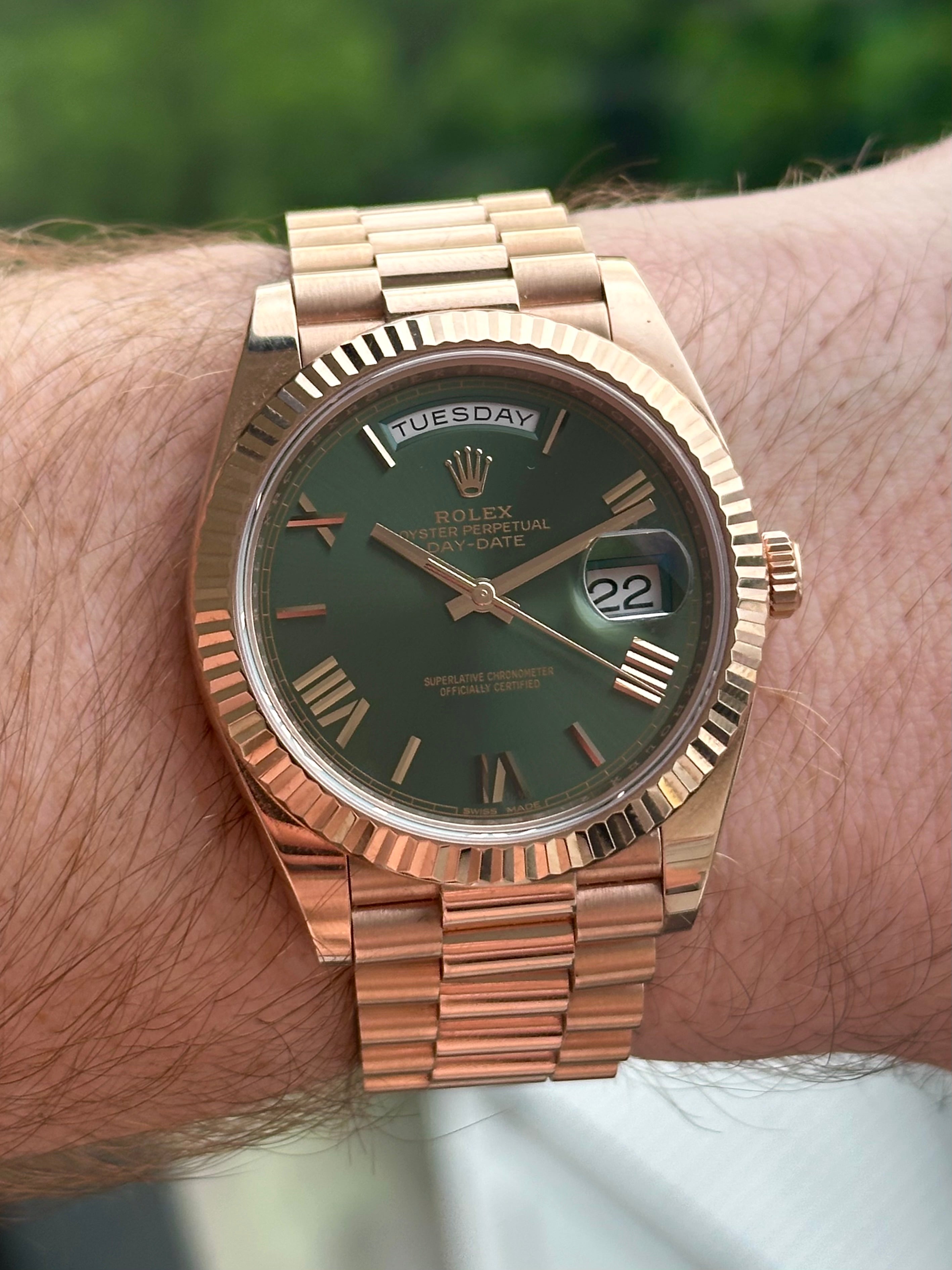 Rolex rose dial sale