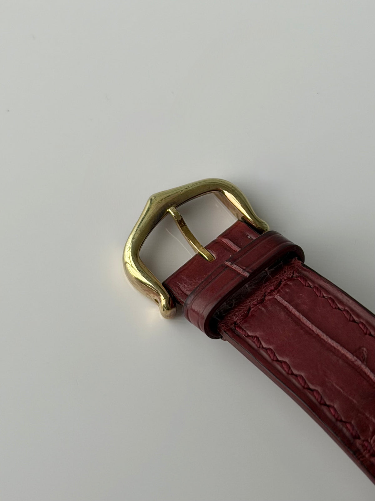 Cartier Tank Vermeil Large Model Burgundy Lacquer Dial