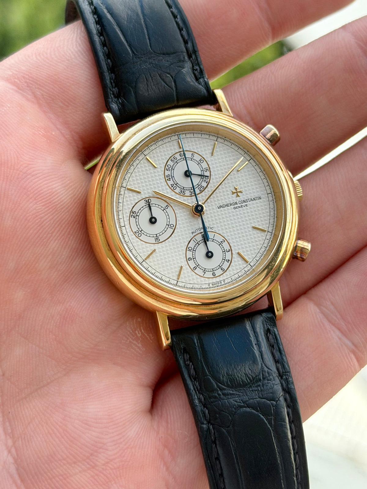 Vacheron Constantin Les Historiques Chronograph 18K Yellow Gold 1990s