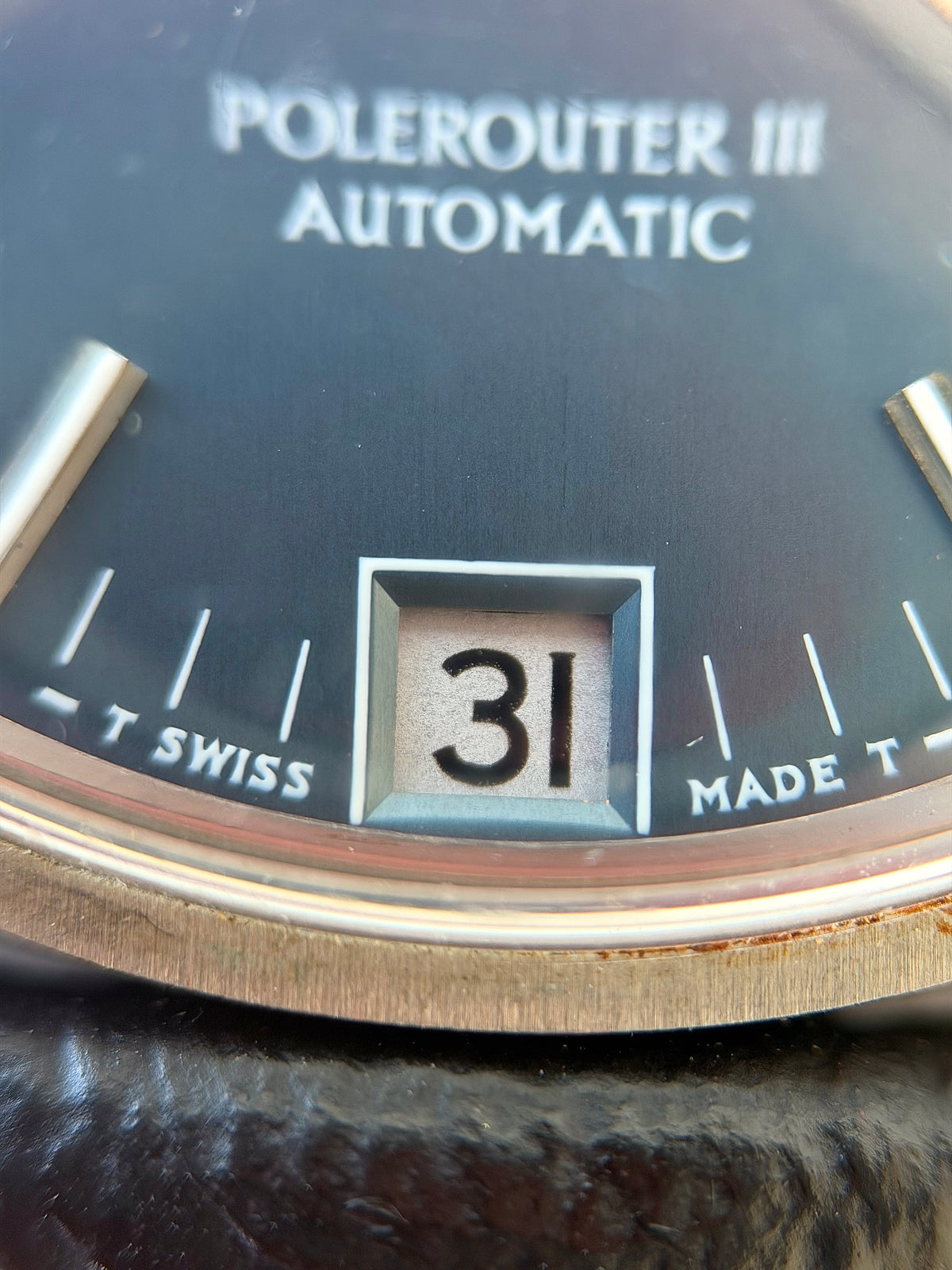 Universal Geneve Polerouter III Blue Dial Micro Rotor