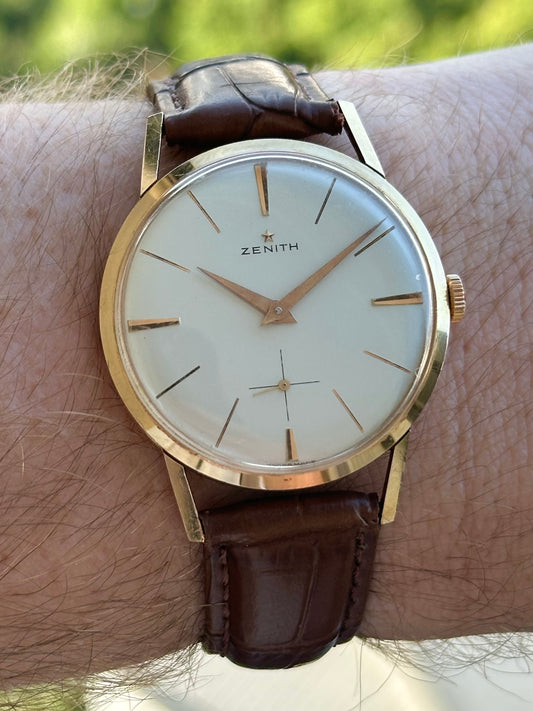 Zenith Stellina 1960s 36mm Solid 18k Gold