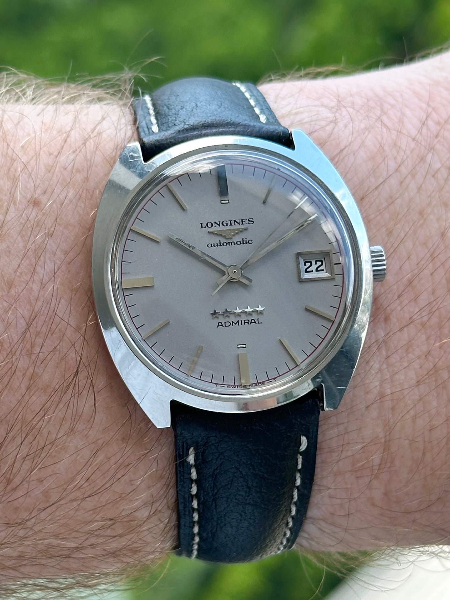Longines Admiral 5-Star Date Grey Dial 1969