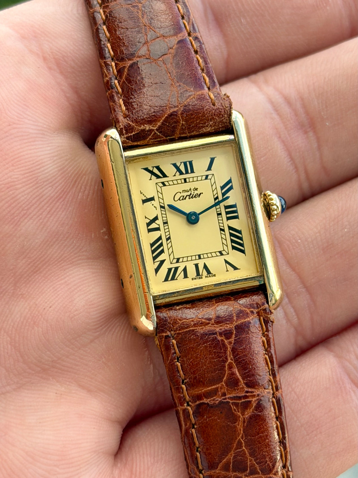 Cartier Tank Lemon Roman Numeral Dial