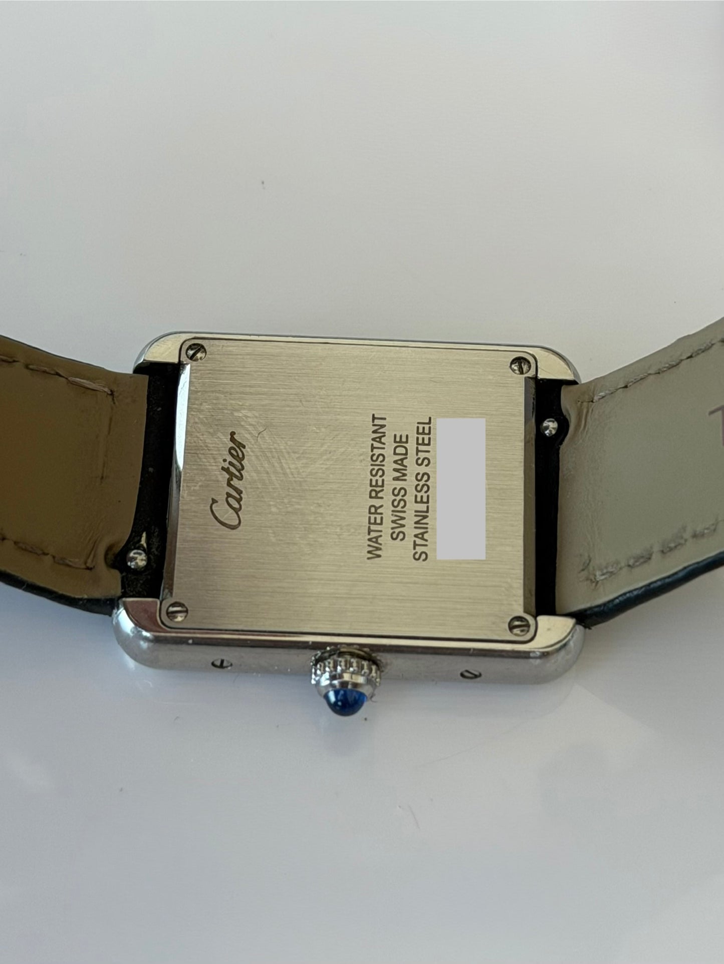Cartier Tank Solo Mid Size on Leather