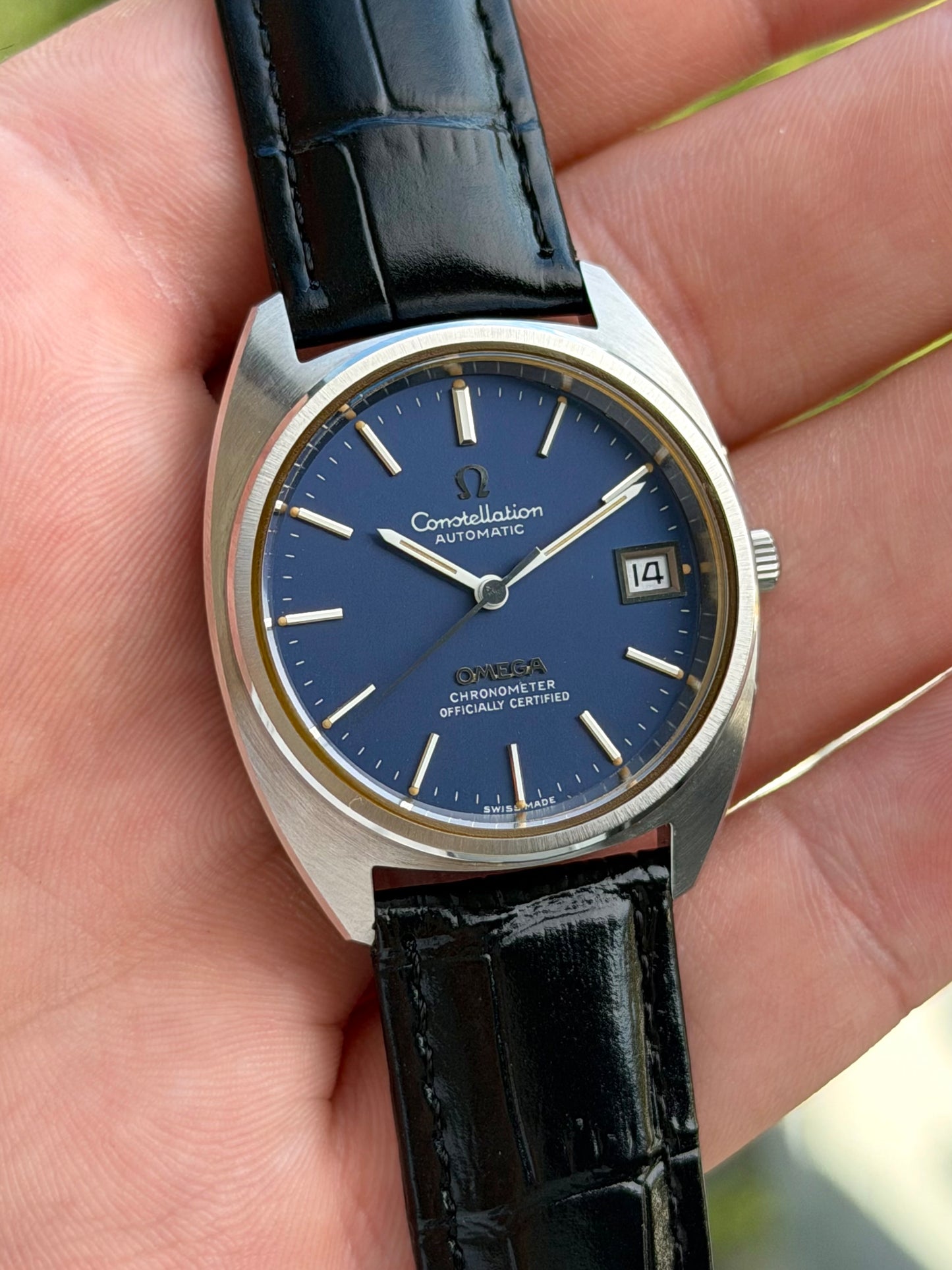 Omega Constellation Blue Dial 168.0056