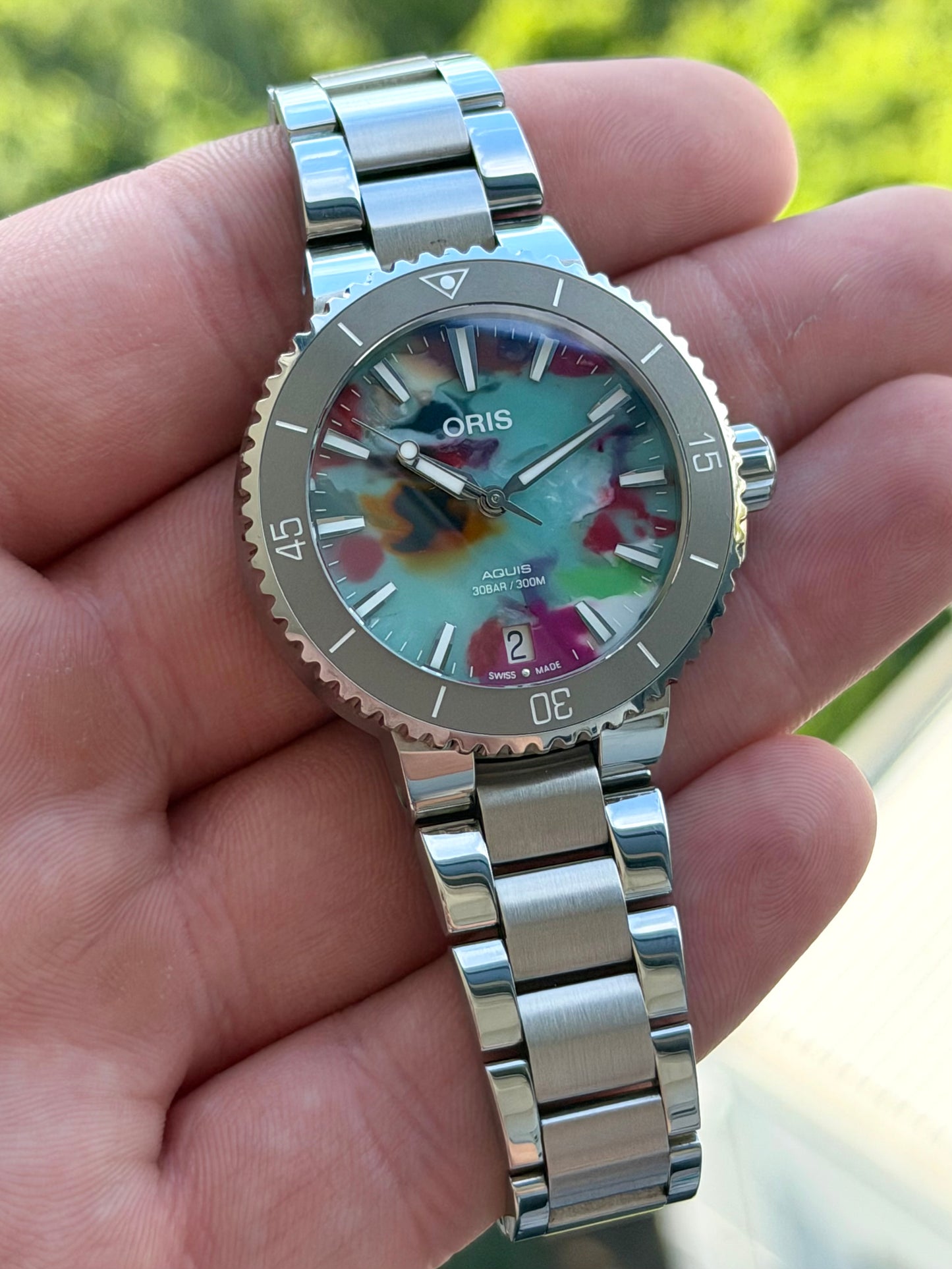 Oris Aquis Date Upcycle 36.5mm Full Set 2022
