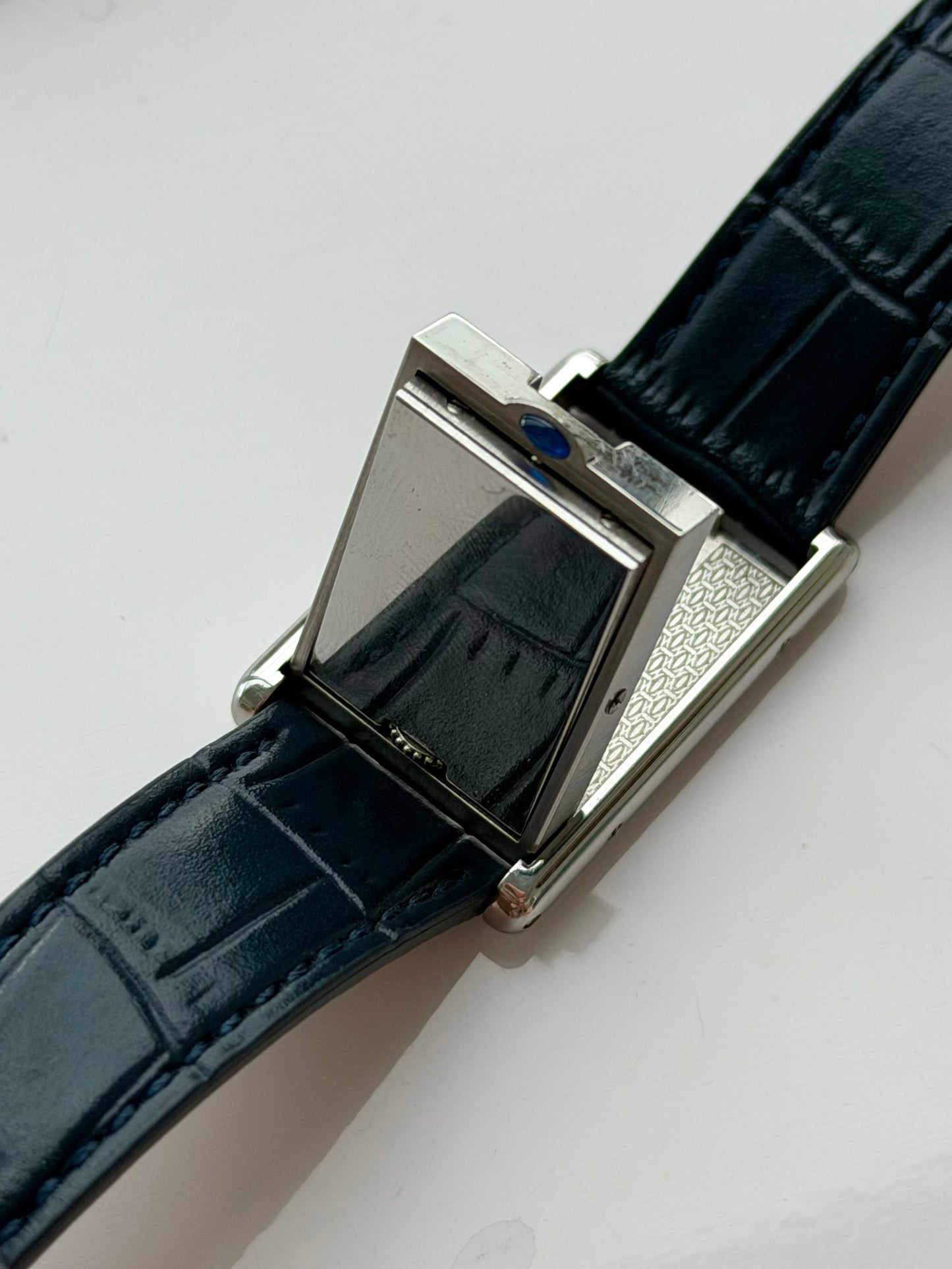 Cartier Basculante Tank Grey Dial 2405