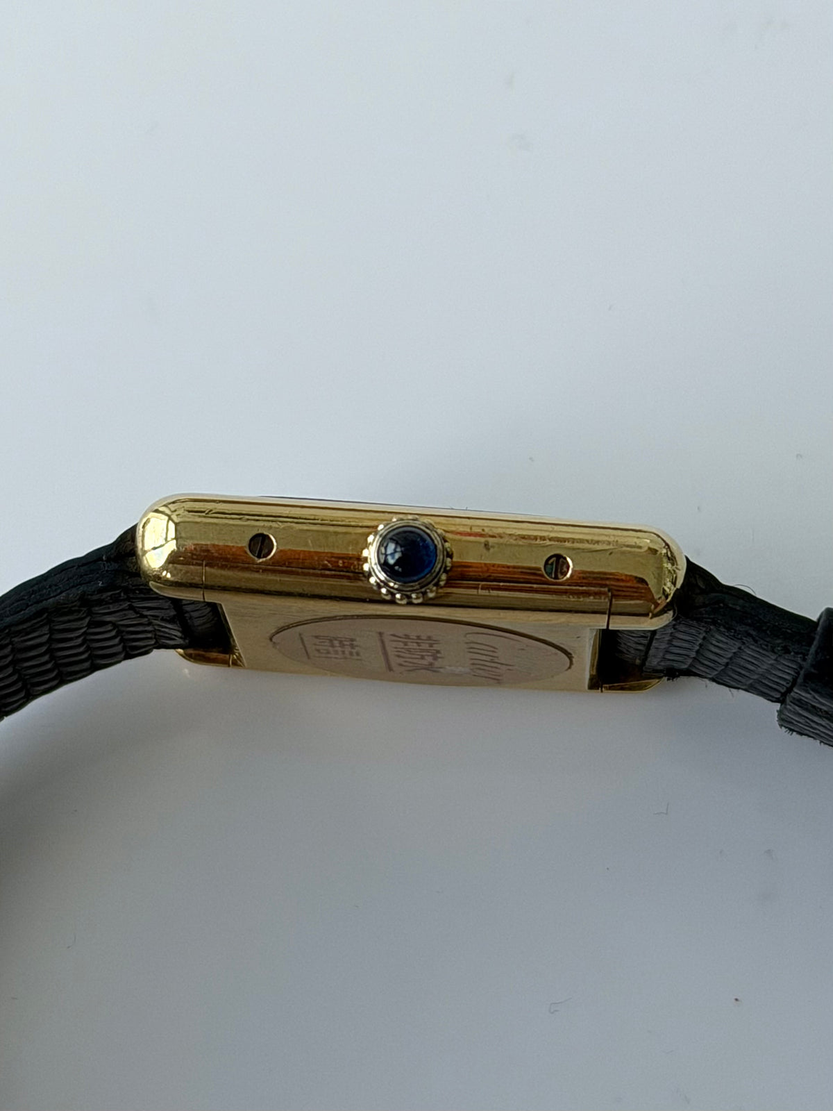 Cartier Tank Black Dial Manual Wind