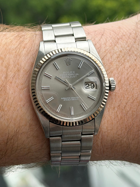 Rolex Datejust 1601 Grey Wideboy Ghost Dial 1966