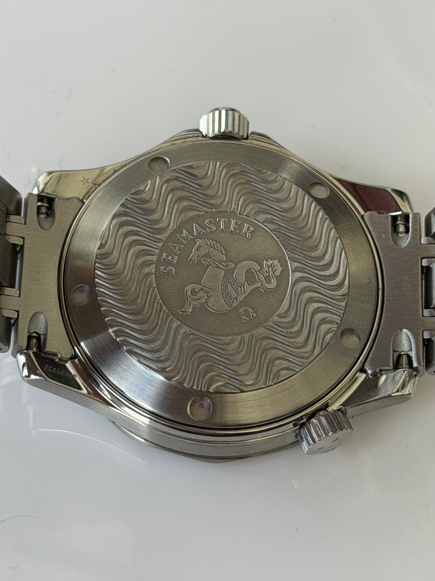 Omega Seamaster 300 Wave Dial 36mm Auto 1994 Full Set