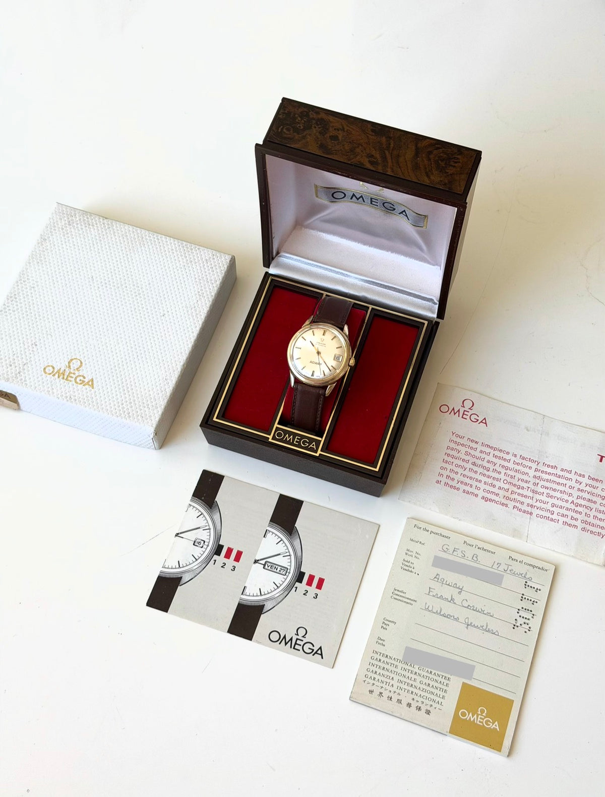 Omega AGWAY Dial Full Set 1976