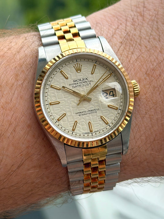 Rolex Datejust 16233 Ivory Anniversary Dial 1991